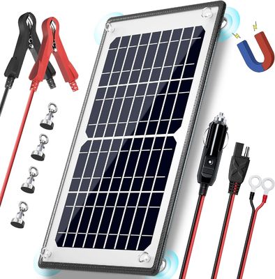 10W 12V μαγνητικός ηλιακός φορτιστής μπαταρίας τροχιά συντηρητής Αδιάβροχος για σκάφος