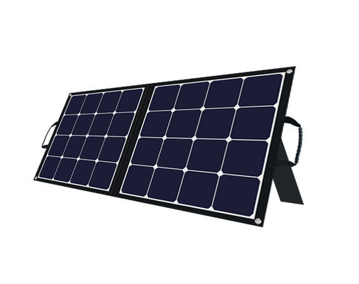 Εξωτερική φορητή ηλιακή μονάδα 24V 100w αναδιπλούμενο ηλιακό πάνελ για ταξίδια