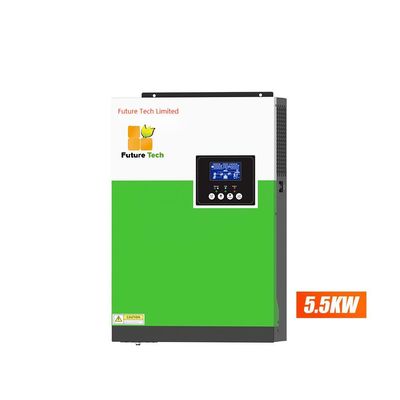 Οικιακή χρήση 5.5KW Ανεξάρτητο από το δίκτυο Ηλιακό σύστημα 220/230V Ηλιακός μετατροπέας με πράσινο