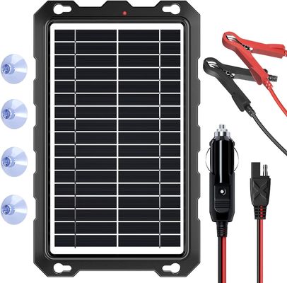 10W 12V Ηλιακή μπαταρία Trickle φορτιστή τροφοδοτούμενη μπαταρία συντηρητής Ναυτικό