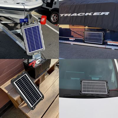 10W 12V Ηλιακή μπαταρία Trickle φορτιστή τροφοδοτούμενη μπαταρία συντηρητής Ναυτικό