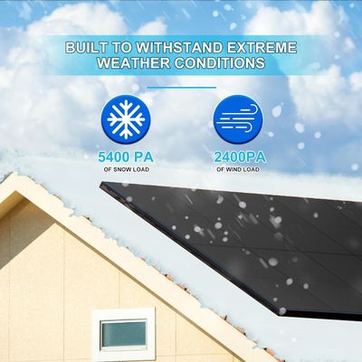 400W PV Μονοκρυσταλλικές Δυοπρόσωπες Ηλιακές Πίνακες Κιτ 10BB