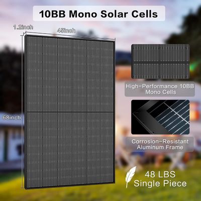 400W PV Μονοκρυσταλλικές Δυοπρόσωπες Ηλιακές Πίνακες Κιτ 10BB
