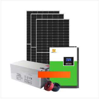 5.5KW / 11KW Συμπλήρωμα εκτός δικτύου Ηλιακό Σύστημα Ατομικό σύστημα μπαταρίας με λευκό
