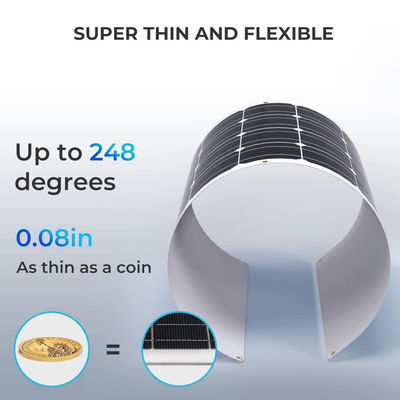 Θαλάσσιο RV Thin 100w Ευέλικτο Ηλιακό Πίνακα Κελί IP68 Αδιάβροχο ODM