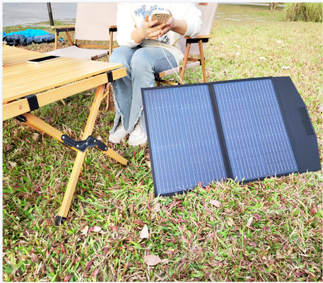 FT60 Δαπλώσιμο ηλιακό πάνελ 60w Φορτιστή κουβέρτα Αδιάβροχο IP65 με μαύρο