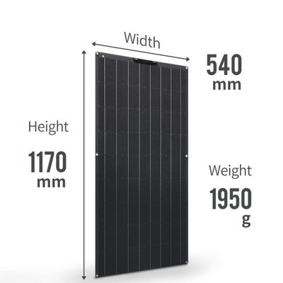 Ελαστικό ηλιακό πάνελ εκτός δικτύου 150w 18V