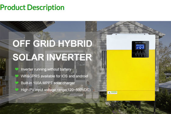 FT3000 Off Grid Inverter Pure Sine Wave Solar Inverter 3KW 110/120VAC με κίτρινο