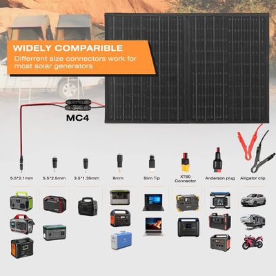 100W off grid αναδιπλούμενο ηλιακό φορτιστή φορητό κιτ ηλιακών πάνελ για κάμπινγκ