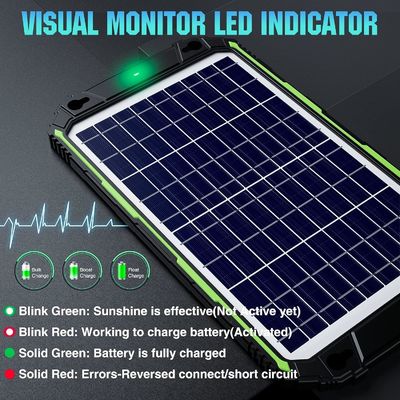 10W 12V Αδιάβροχο φορτιστή ηλιακής μπαταρίας για αυτοκίνητο πλοίο Marine RV