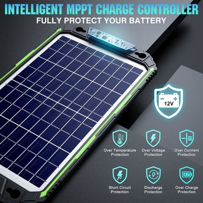 10W 12V Αδιάβροχο φορτιστή ηλιακής μπαταρίας για αυτοκίνητο πλοίο Marine RV
