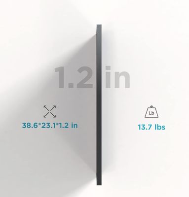 Αδιάβροχο 12V 100W άκαμπτο ηλιακό πάνελ Μονό φωτοβολταϊκές μονάδες υψηλής απόδοσης