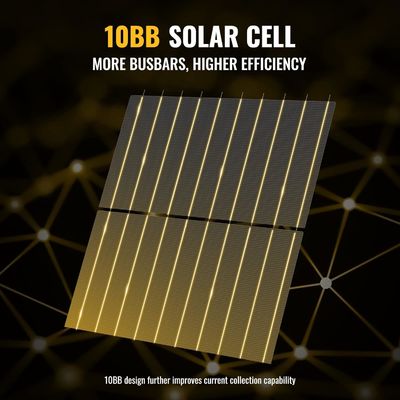 400W 10BB Ελαφριά άκαμπτα ηλιακά πάνελ Μονό ηλιακή μονάδα OEM