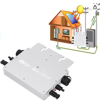 IP65 3000W 6000W Ηλιακός μικρομετατροπέας στο δίκτυο AC120V 230V με λευκό και μαύρο
