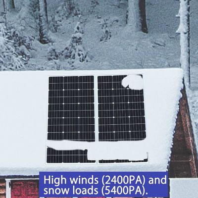 200 W 24V Ακατασταλτικό Ηλιακό Πίνακα Μονοκρυσταλλική Ενότητα Εκτός Δικτύου Σύστημα