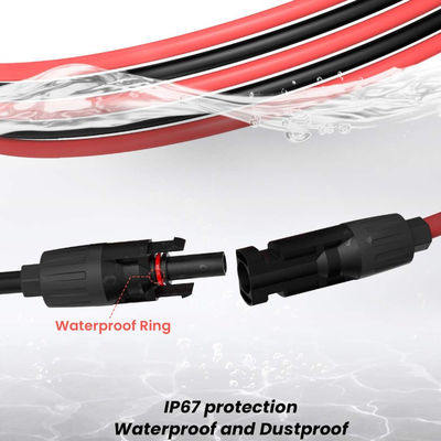 10AWG Ηλιακά καλώδια επέκτασης Ηλιακών συλλεκτικών για φορητό ηλιακό πάνελ
