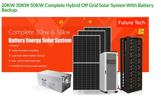 FT30000 Συσκευή ηλιακών συσσωρευτών 20KW 25KW 30KW 40KW 50KW ολοκληρωμένη εκτός δικτύου