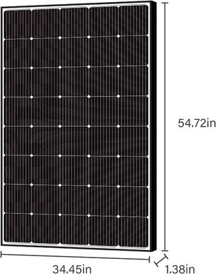 250W 15V Μονοκρυσταλλικό Πίνακα Sloar PV Μοντέλο εκτός δικτύου Ελαφρύ