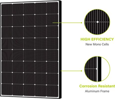 250W 15V Μονοκρυσταλλικό Πίνακα Sloar PV Μοντέλο εκτός δικτύου Ελαφρύ