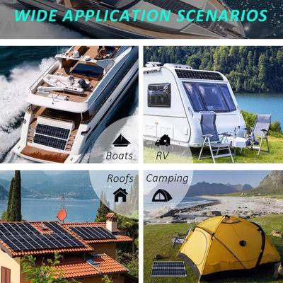 300W Μονοκρυσταλλικό Συσκευή Ηλιακών Πανελών USB Για Μοτοσυκλέτα 50A 12-24V
