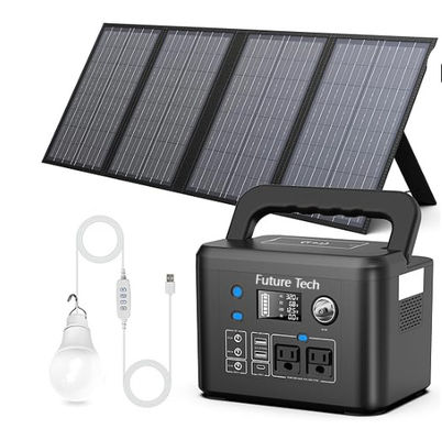 FTB70000 Power Bank με ηλιακή γεννήτρια 350W, ηλιακό πάνελ 60W και USB LED Light Kit 10W