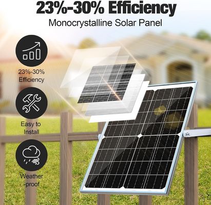 25W Ηλιακή μπαταρία φορτιστή τροχιάς συντήρηση 12V Για αυτοκίνητο μοτοσυκλέτα