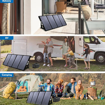 Φορητή ηλιακή αναδιπλούμενη κουβέρτα 400W IP67 Αδιάβροχη για το σταθμό παραγωγής ηλεκτρικής ενέργειας