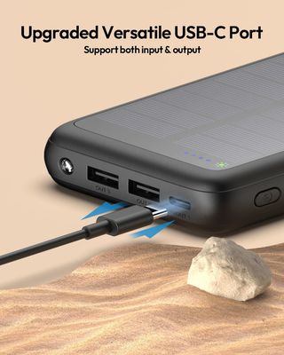 USB C φορητό ηλιακό φορτιστή 27000mAh Για κινητό τηλέφωνο Tablet ODM
