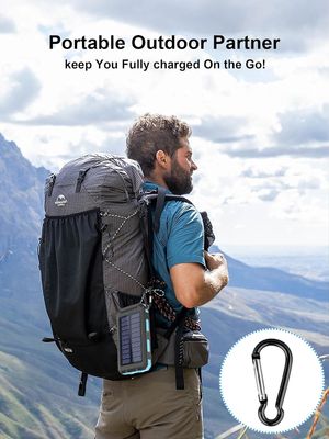 38800mAh Ηλιακή Ενέργεια USB Power Bank Αδιάβροχη για υπαίθρια κατασκήνωση
